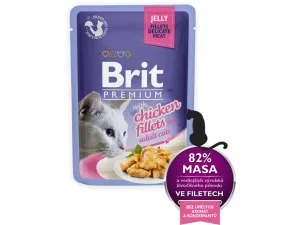 Brit Premium Cat Delicate Fillets in Jelly with Chicken 85 g Pets Qatar
