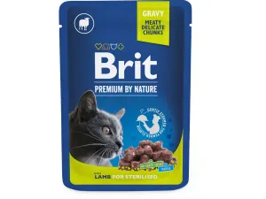 Brit premium cat pouches Lamb for Sterilised 100 g Pets Qatar