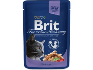 Brit Premium Cat Pouches with Cod Fish 100 g Pets Qatar