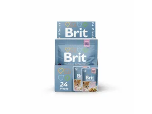 Brit Premium Fillets in Gravy with Chicken for Kitten 24X85g pouchs Pets Qatar