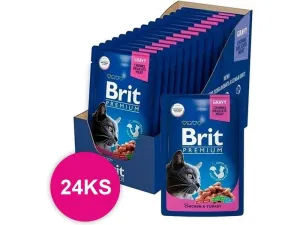 Brit Premium Gravy with Chicken & Turkey 24x100g pouchs Pets Qatar