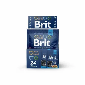 Brit Premium Gravy with Chicken Chunks for Kitten 24x100g pouchs Pets Qatar