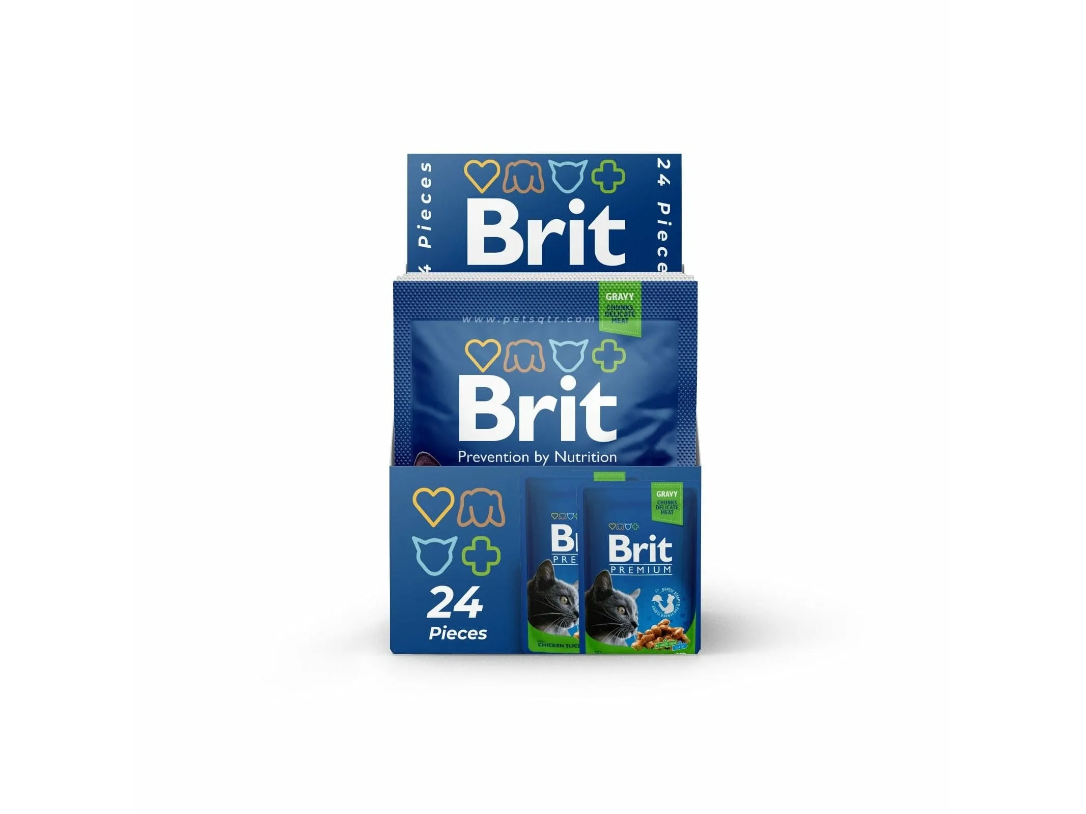 Brit Premium Gravy with Chicken Slices for Sterilised 24x100g pouchs Pets Qatar