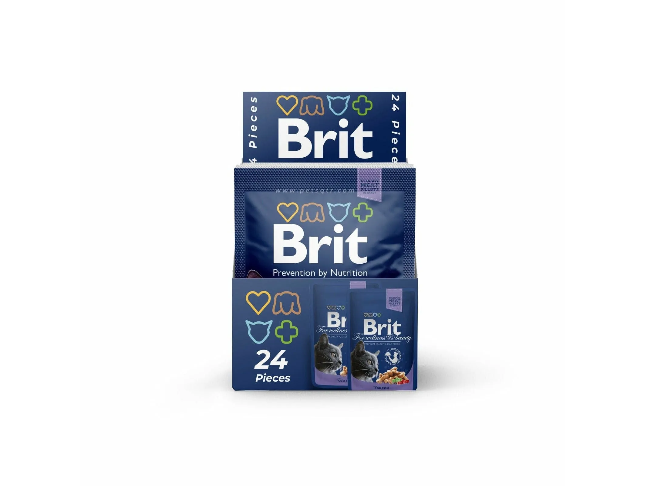 Brit Premium Gravy with  Cod Fish 24x100g pouchs Pets Qatar