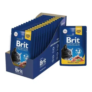 Brit Premium Gravy with Salmon & Trout 24x100g pouchs Pets Qatar