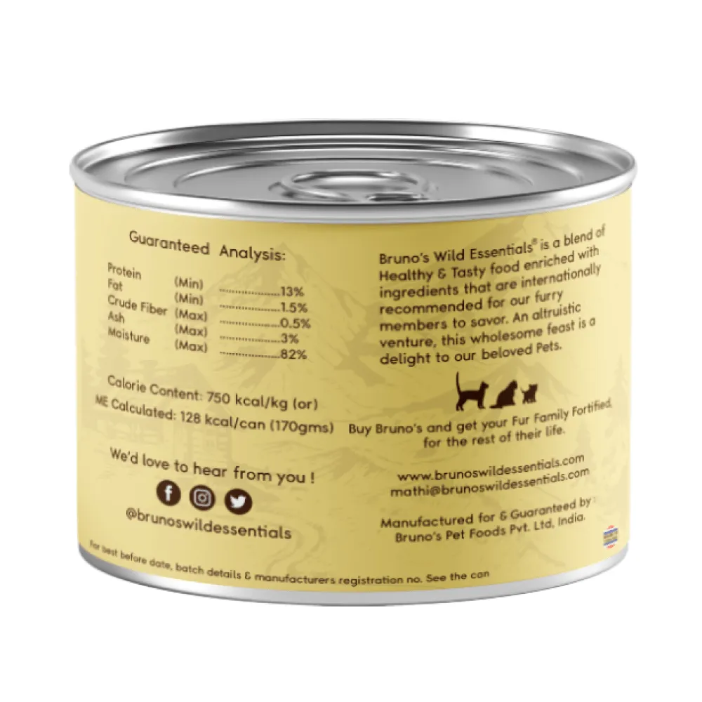 Bruno's Wild Essentials Sardine with Tuna in Pumpkin Cat Wet Food