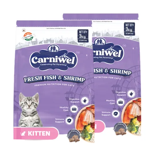 Carniwel Fresh Fish and Shrimp For Kitten Cat Dry Food