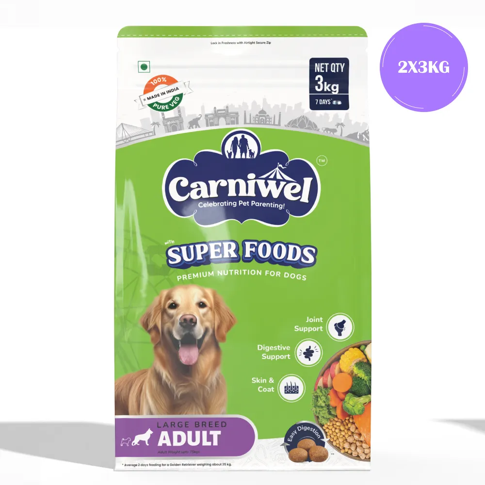 Carniwel Superfoods Veg For Large Breed Adult  Dog Dry Food