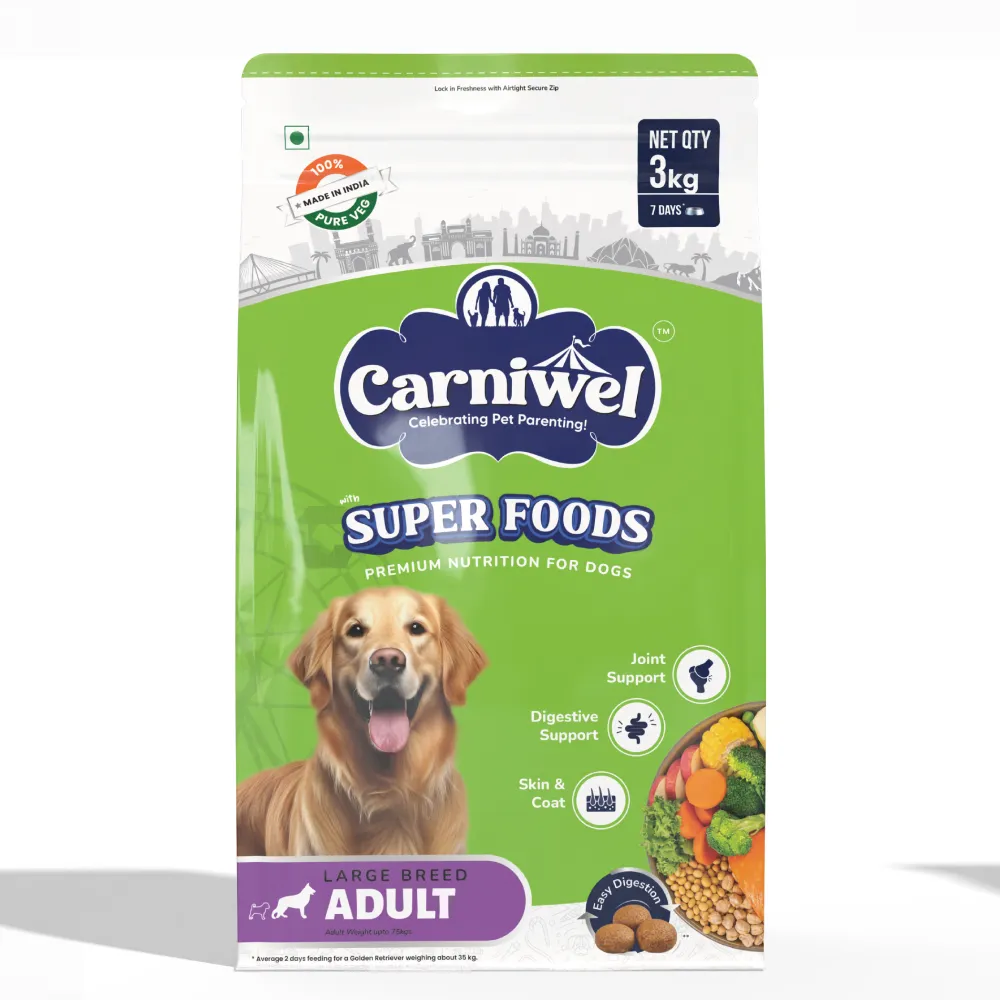 Carniwel Superfoods Veg For Large Breed Adult  Dog Dry Food