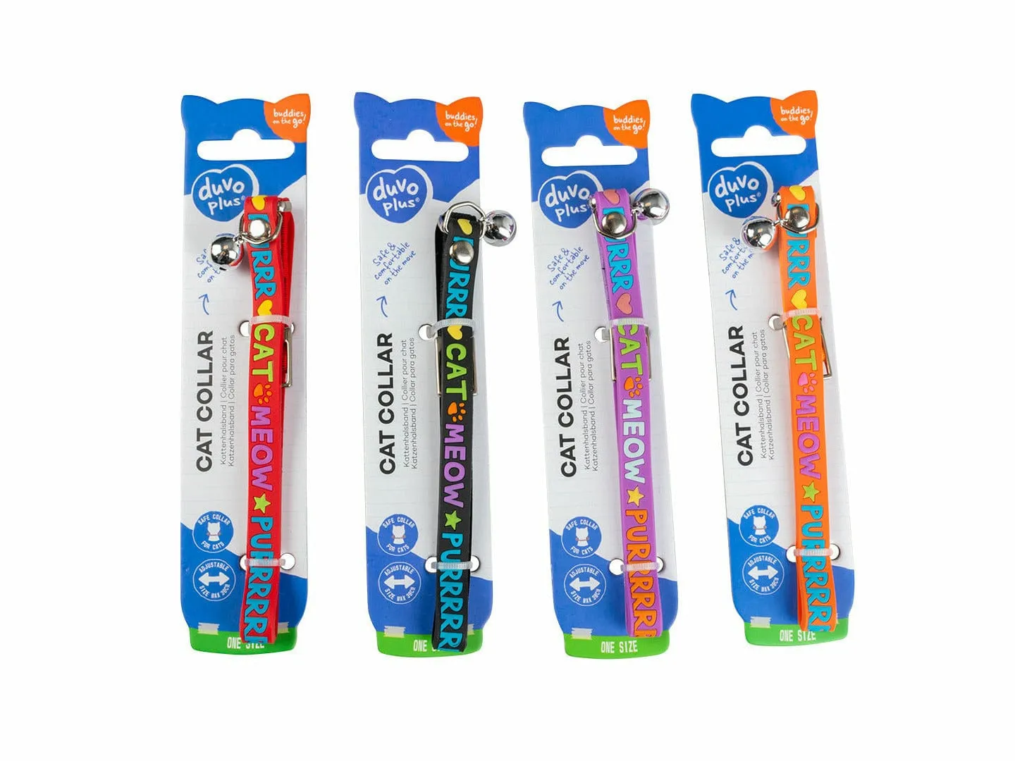 CAT COLLAR MEOW PVC 20-30cm / 10mm mixed colors Pets Qatar