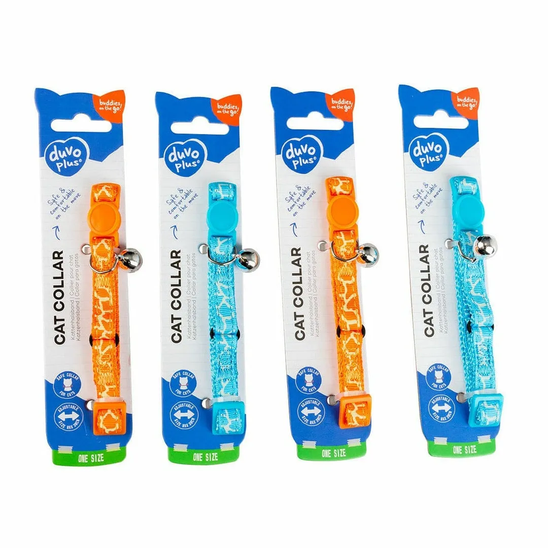 CAT COLLAR PYTHON NYLON 20-30cm / 10mm orange/blue Pets Qatar
