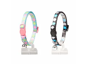 CAT COLLAR SCOTTISH SQUARES NYLON 20-30cm / 10mm mixed colors Pets Qatar
