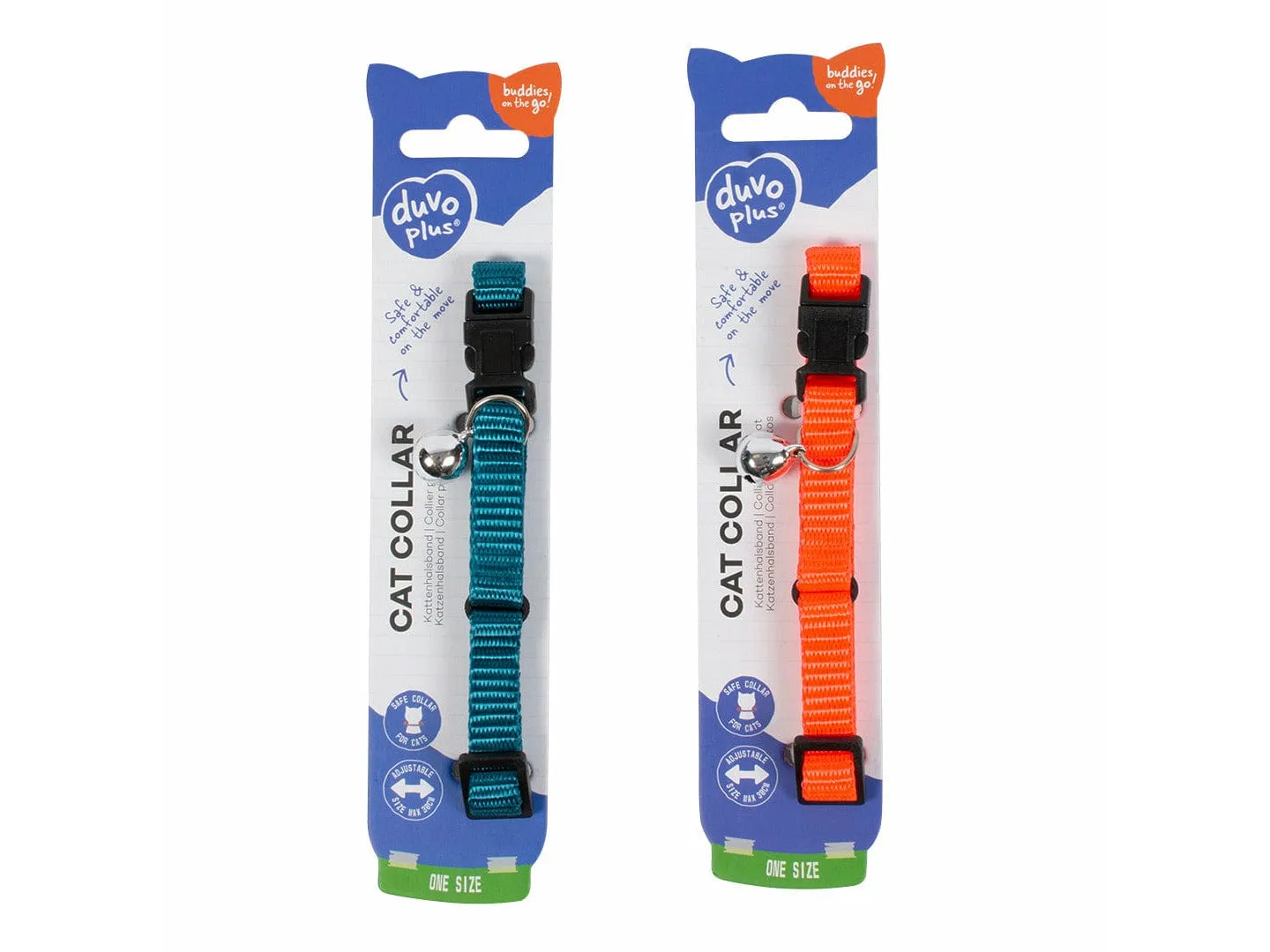 CAT COLLAR UNI 3 NYLON 20-30cm / 10mm mixed colors Pets Qatar
