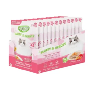 CAT FOOD TUNA RECIPE TOPPING SALMON IN JELLY 12X70g Pets Qatar