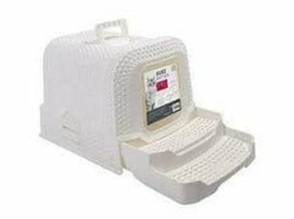 CAT TOILET 60X42X41 CM RATTAN STYLE WHITE COLOUR,1PCS/CTN WHITE Pets Qatar