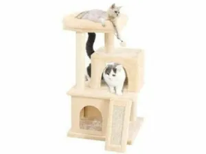 CAT TREE 49*45*88cm Beige Pets Qatar