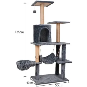 Cat Tree & Scratching Dark Gray 51*41*125 Pets Qatar