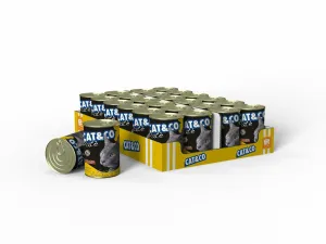 Cat&Co PATE Chicken and Turkey 24x405g Box Pets Qatar
