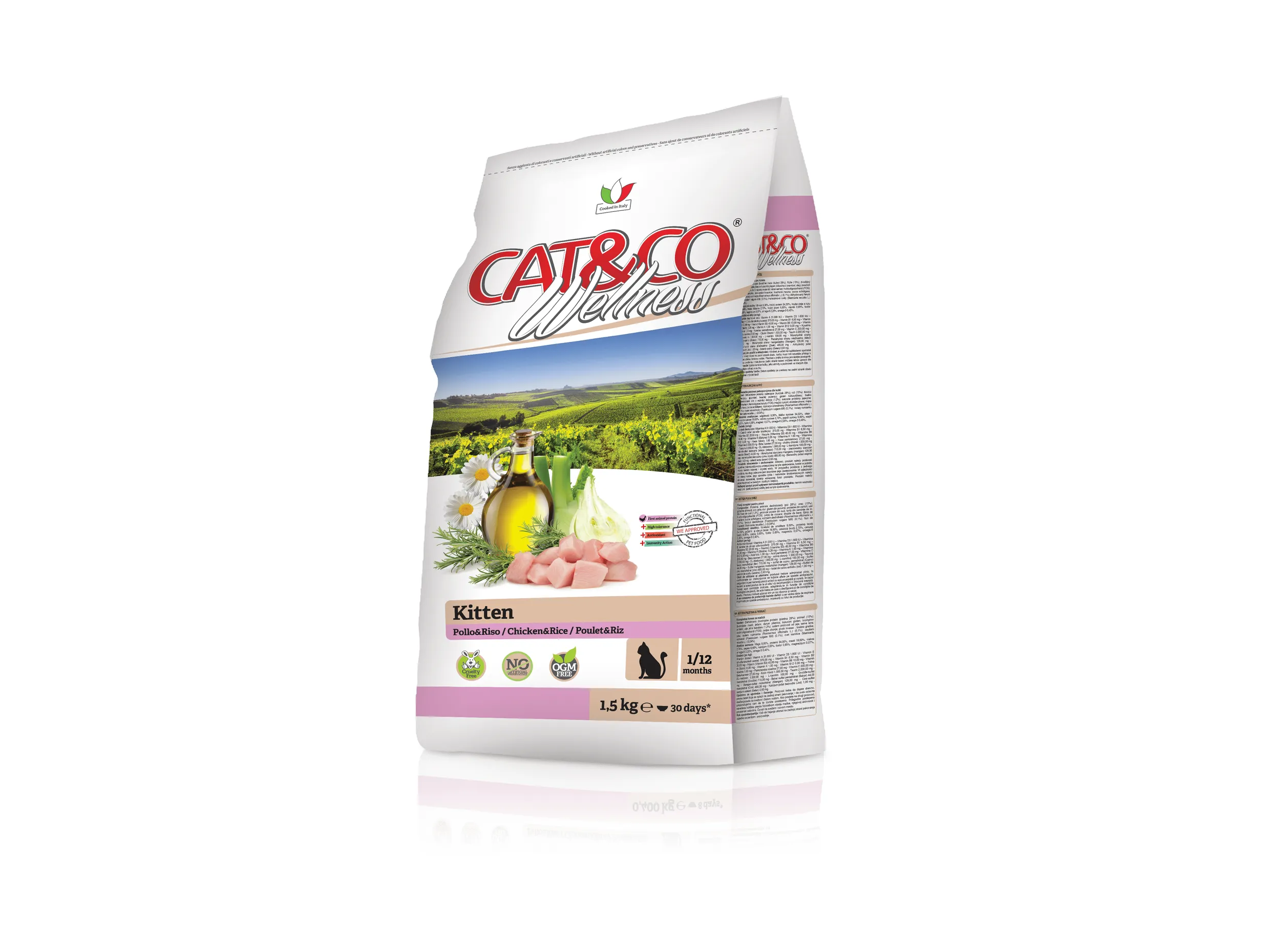 Cat&Co Wellness Kitten with Chicken and Rice 1.5KG Pets Qatar