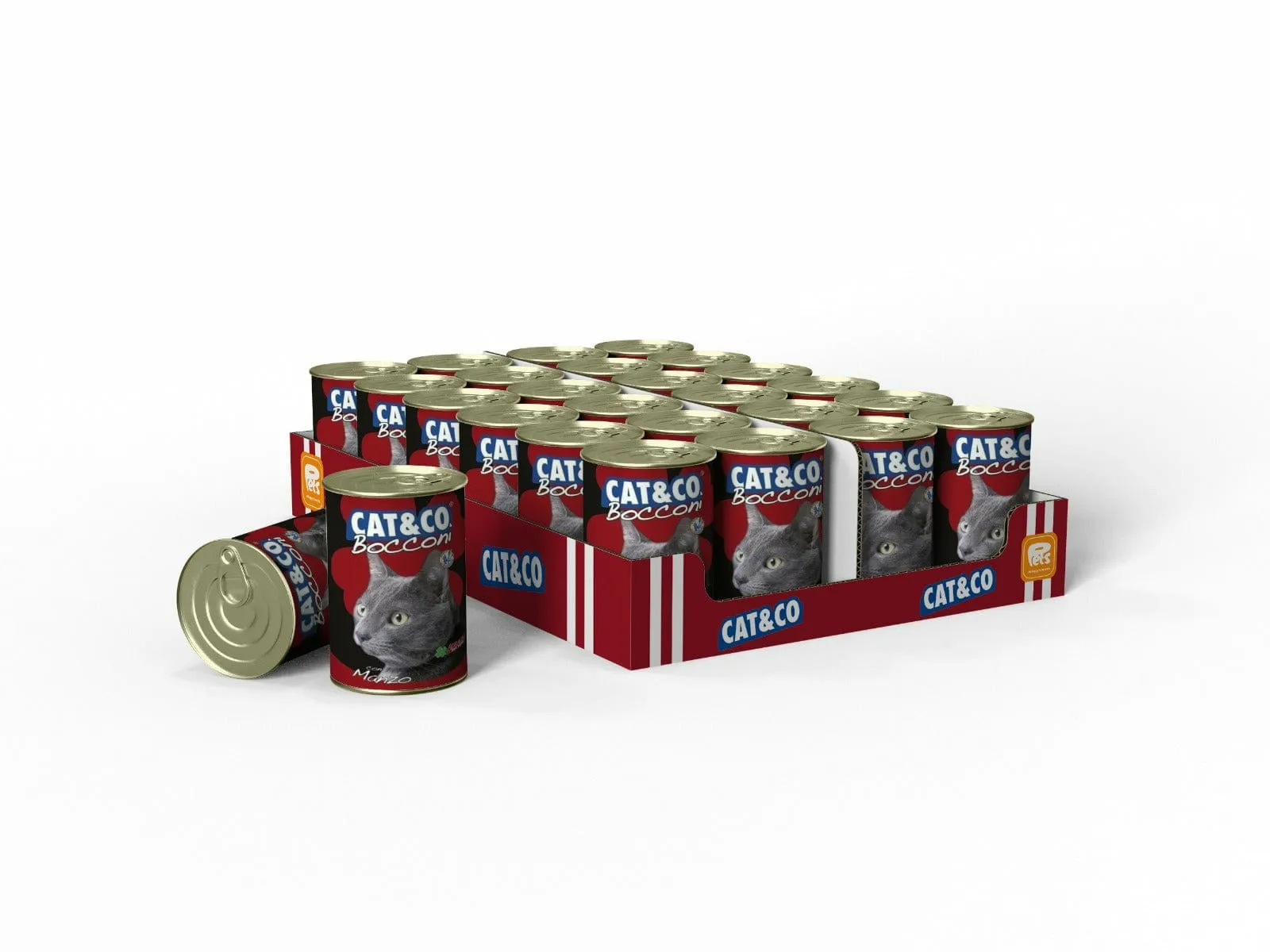 Cat&Co WET Beef 24x405g Box Pets Qatar