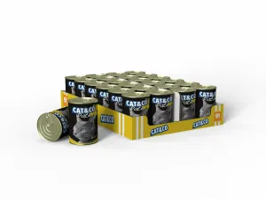 Cat&Co WET Chunks Chicken and Turkey 24x405g Box Pets Qatar