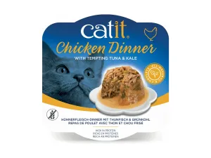 Catit Chicken Dinner, Tuna & Kale 80 g, 6pcs/box Pets Qatar