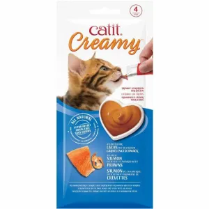 CatIt Creamy Lickable Treats - Salmon & Prawns Pets Qatar