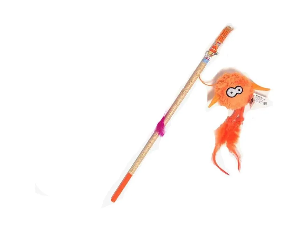 cattoy Coockoo Jumpy Fishing Rod 40cm mixed colors Pets Qatar