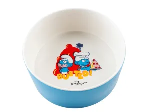 Chef Smurf feeding bowl 1000ml - 16,5x16,5x7cm white/blue Pets Qatar