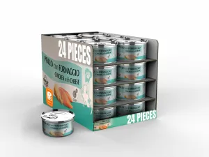 Chicken  cheese 24x80g cans AEQUIL CHEF Marpet Pets Qatar