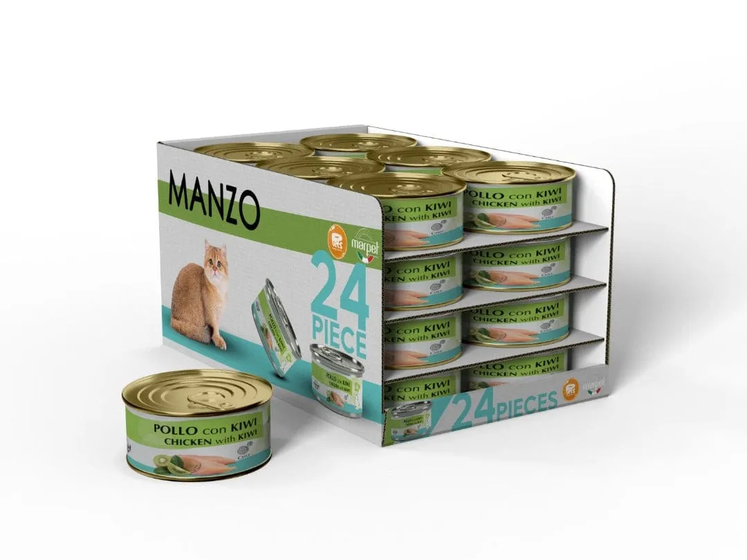 Chicken Kiwi  24x80g cans AEQUIL CHEF Marpet Pets Qatar