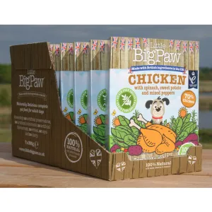 Chicken with Spinach,Sweet Potato and Peppers 7x390g /Little BigPaw Pets Qatar
