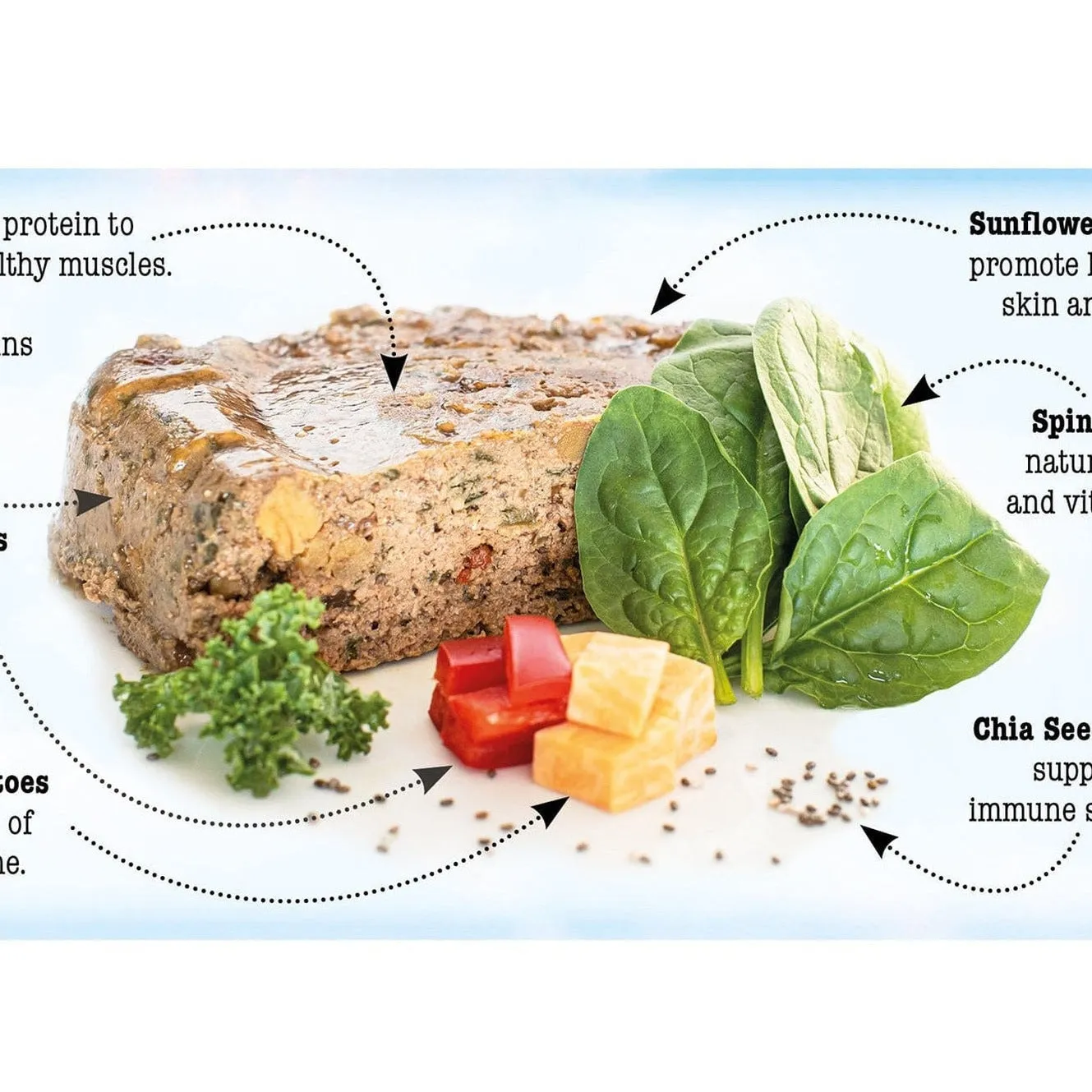 Chicken with Spinach,Sweet Potato and Peppers 7x390g /Little BigPaw Pets Qatar