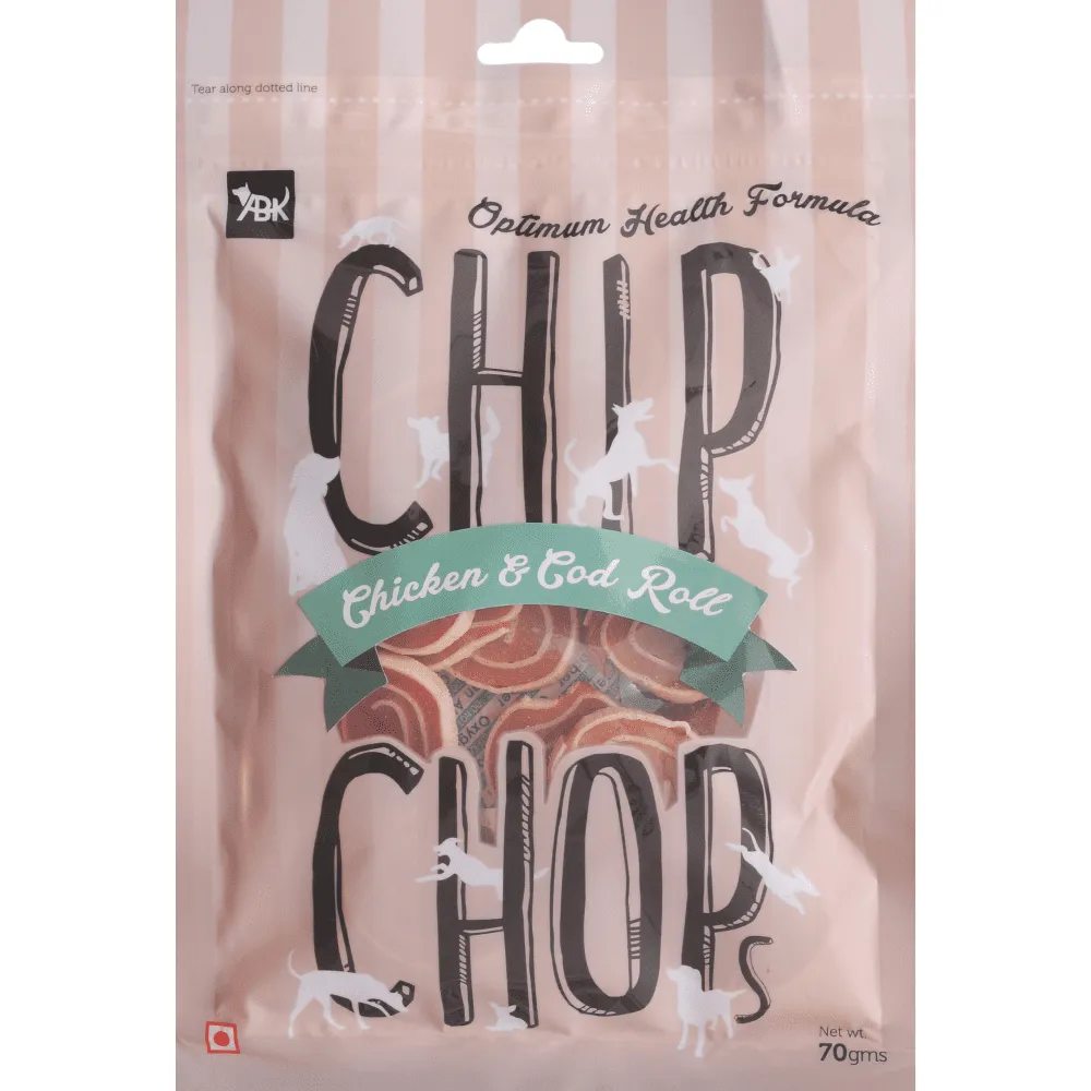 Chip Chops Fish on Stick, Roast Duck Strips and Chicken & Codfish Rolls Dog Treats Combo (3 x 70g)