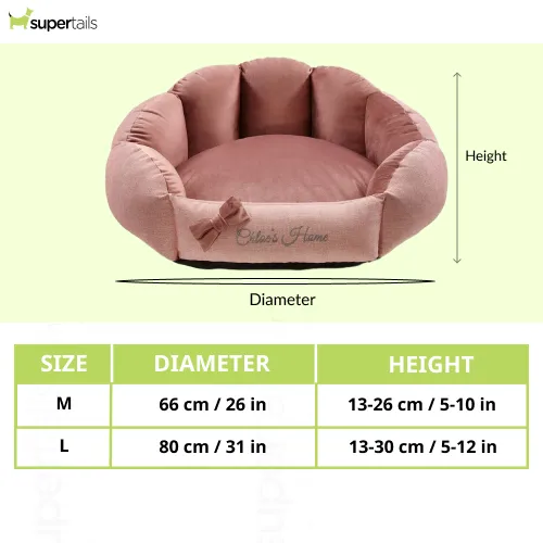 Chloe's Home Bahamas Bed for Dogs and Cats (Pink)