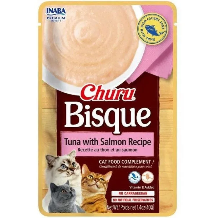 Churu Bisque Tuna with Salmon Recipe Pets Qatar