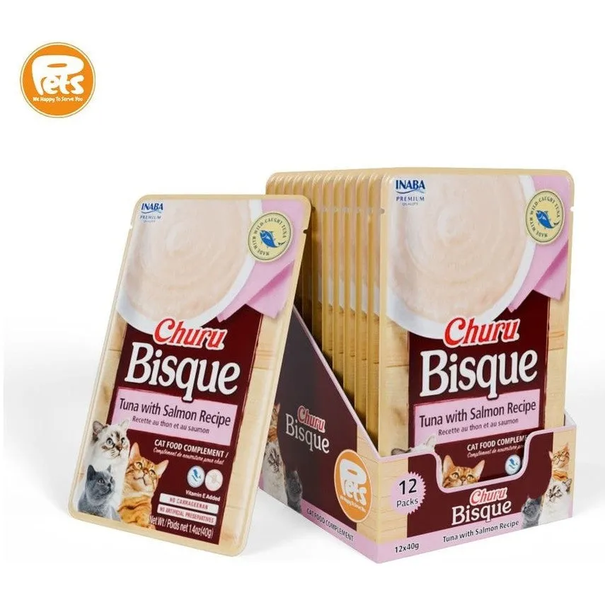 Churu Bisque Tuna with Salmon Recipe Pets Qatar