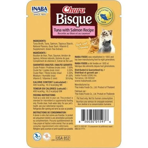 Churu Bisque Tuna with Salmon Recipe Pets Qatar