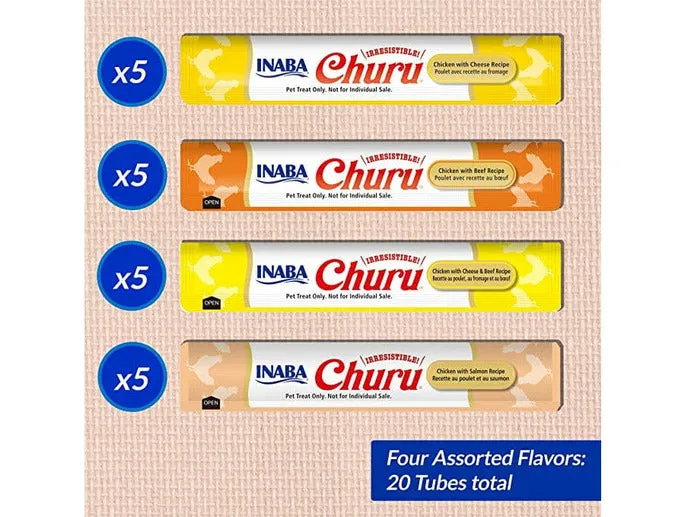 Churu Chicken & Beef Varitey 20 Tubes Pets Qatar