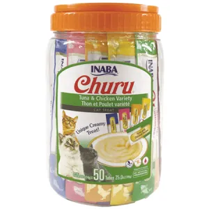 Churu Chicken Seafood Variety 50 Tubes Pets Qatar