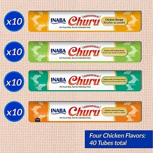 Churu Chicken Varitey 40 Tubes Pets Qatar