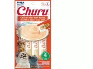 Churu Chicken with Beef Recipe 4 Tubes 56g Pets Qatar
