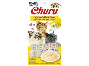 CHURU CHICKEN WITH CHEESE 4 sticks 56 g Pets Qatar