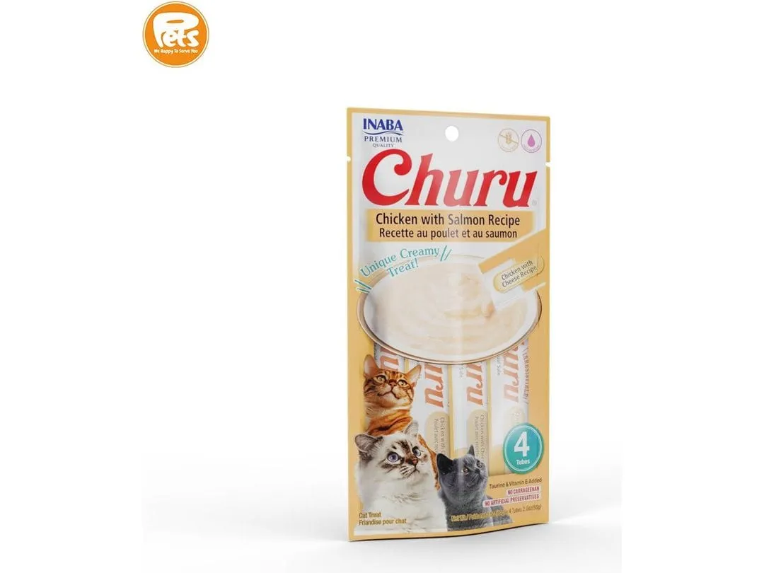 Churu Chicken With Salmon Recipe 4 Sticks 56g Pets Qatar