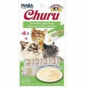 CHURU CHICKEN WITH SCALLOP 4 sticks 56 g Pets Qatar