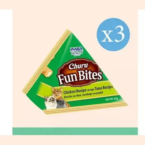 Churu Fun Bites Chicken Recipe Wraps Tuna Pets Qatar