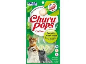Churu Pops Tuna with Chicken Recipe 15 g. x 4 pouches in 1 pack Pets Qatar