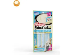Churu Skin & Coat Tuna with Scallop Recipe 4 Tubes 56g Pets Qatar