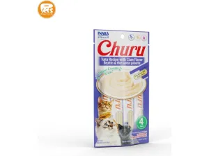 Churu Tuna Recipe With Clam Flavor 4 Sticks 56g Pets Qatar
