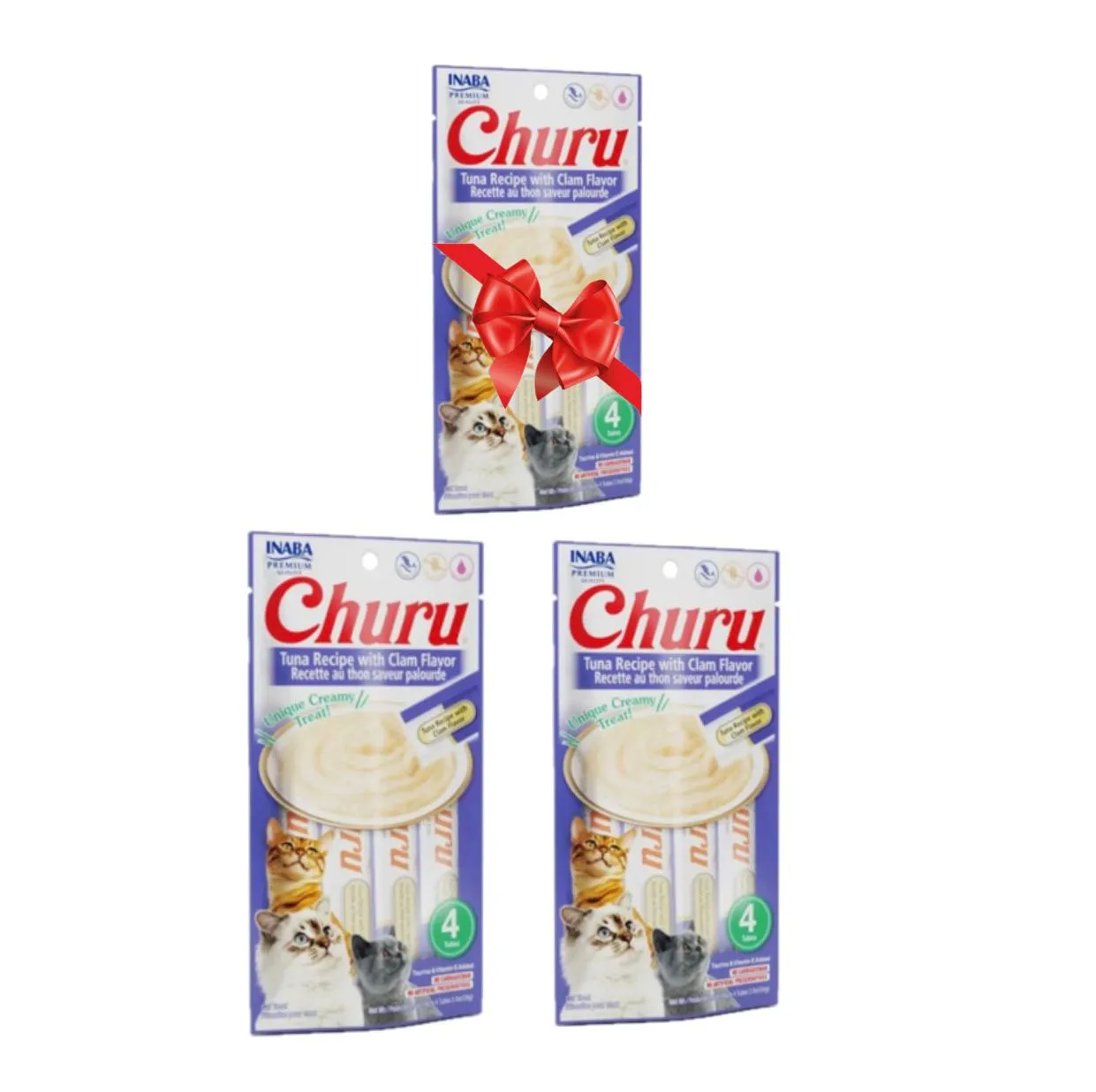 Churu Tuna Recipe With Clam Flavor 4 Sticks 56g Three Packs Pets Qatar